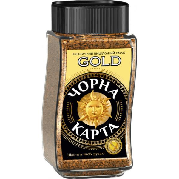 Растворимый кофе Черная карта Gold 190 г